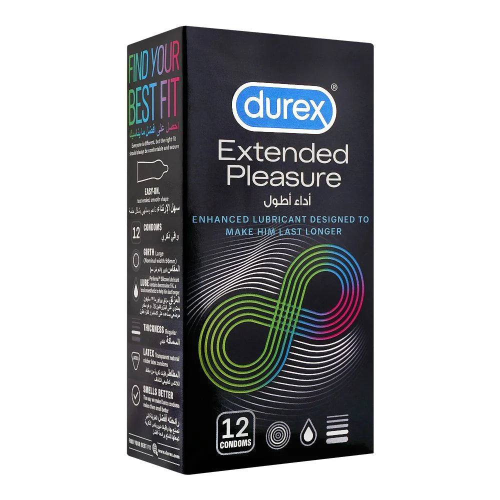 Durex Extended Pleasure Condoms (12 Pack)